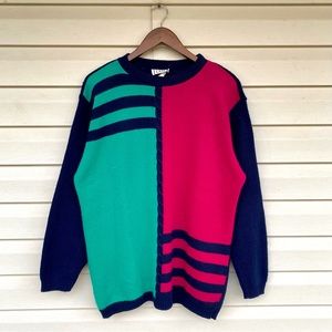 Vintage Cricket Lane Sweater USA Colorblock XL (I)
